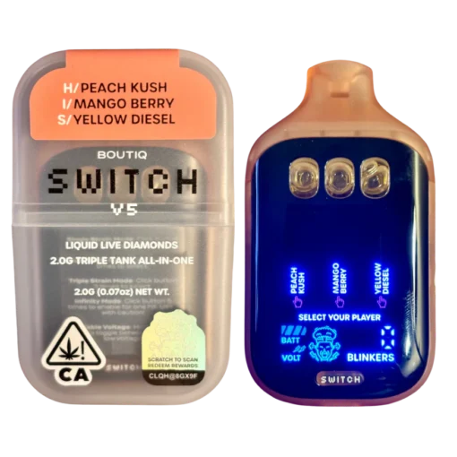 V5 (3 in 1) PEACH KUSH x MANGO BERRY x YELLOW DIESEL V5 (3 in 1) PEACH KUSH x MANGO BERRY x YELLOW DIESEL